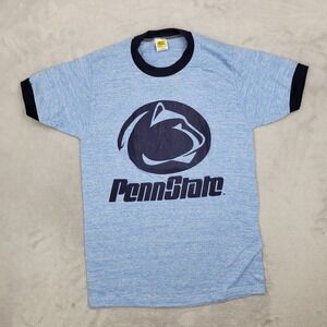 Vintage Penn State Shirt Mens Small Football Team College PSU Tri Blend Ringer 9